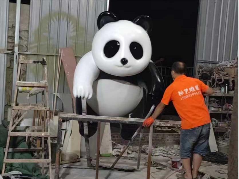绵阳玻璃钢熊猫雕塑厂家