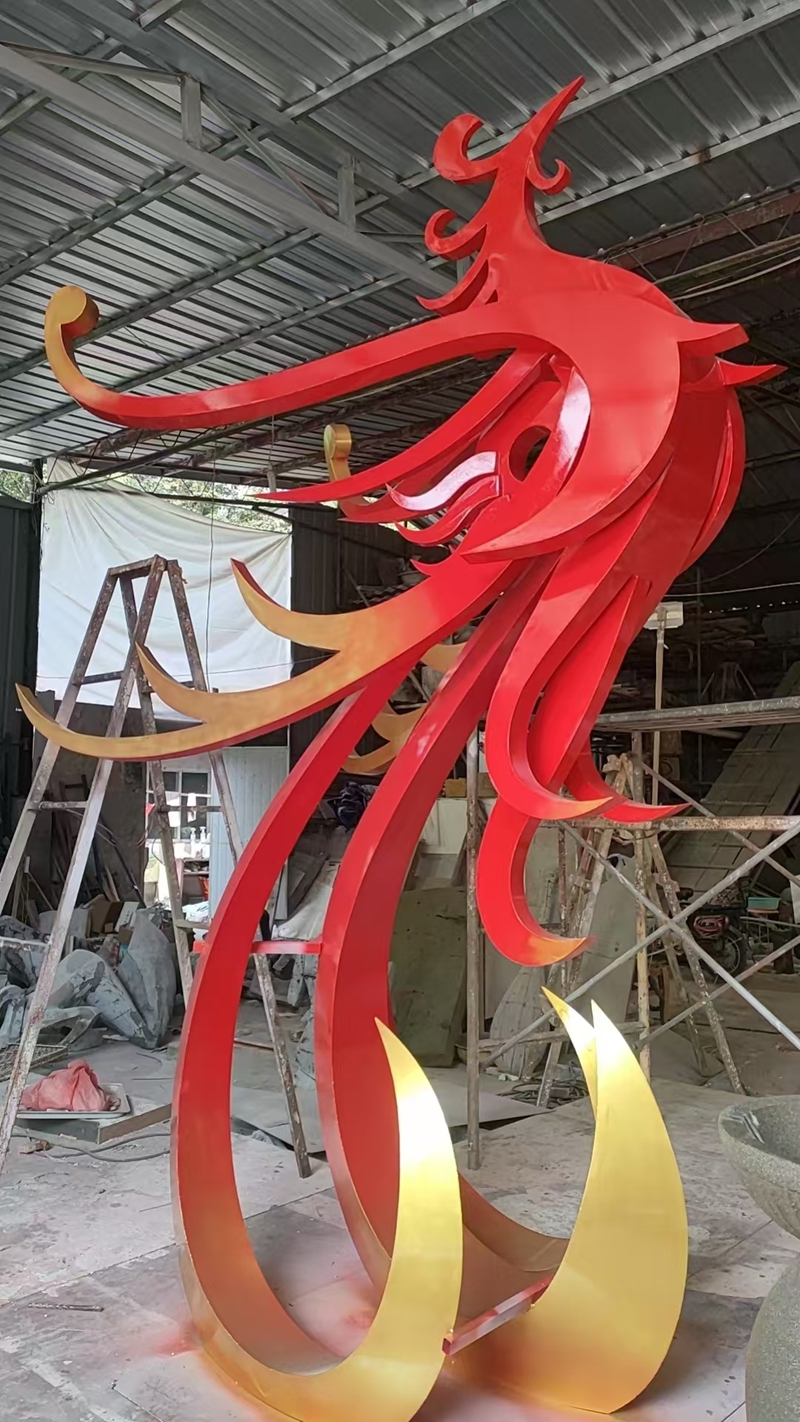 李白时光小镇定做的不锈钢雕塑